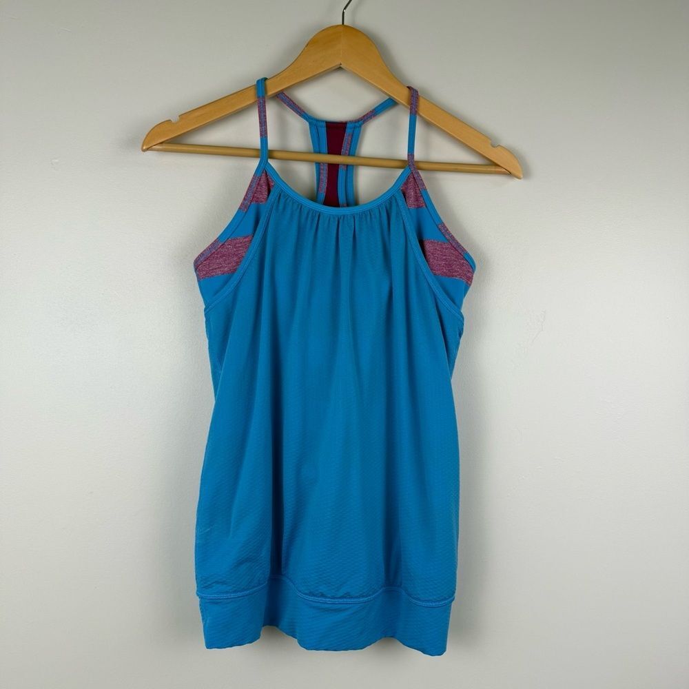 Ivivva by Lululemon girl’s Size 14 Double Dutch tank top Purple Blue